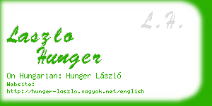 laszlo hunger business card